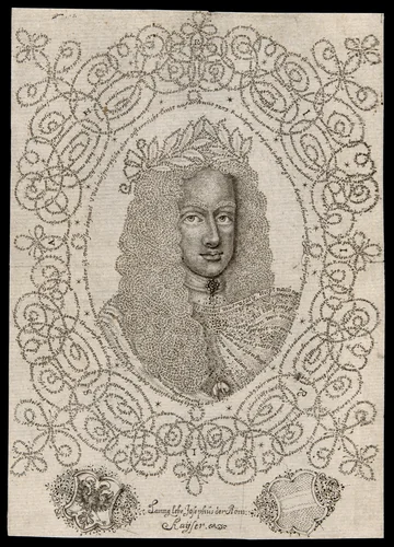 Joseph I (August), Holy Roman Emperor by Johann Michael Püchler, print, 1700-1710
