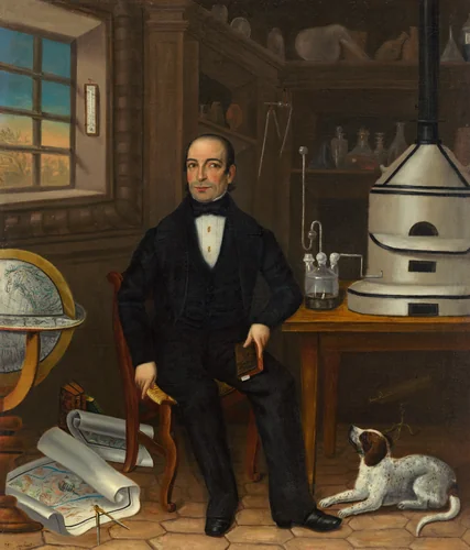 Man of Science by American 19th Century, painting, 1839