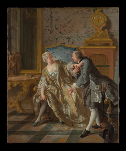 The Garter by Jean-François de Troy, painting, 1724