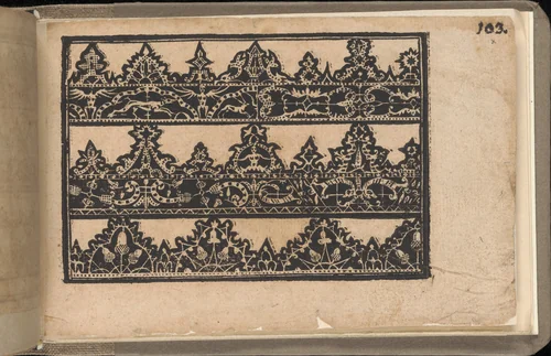 Schön newes Modelbuch (Page 103r) by Sigismundus Latomus, book, 1608