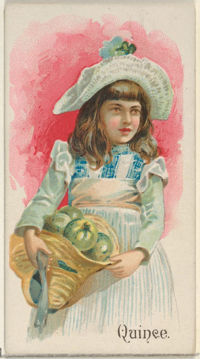 Quince, from the Fruits series (N12) for Allen & Ginter Cigarettes Brands by Allen & Ginter, print, 1891