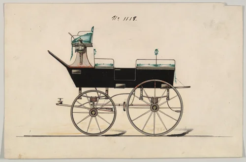 Drag #1115 by Brewster & Co., drawing, 1850-1870