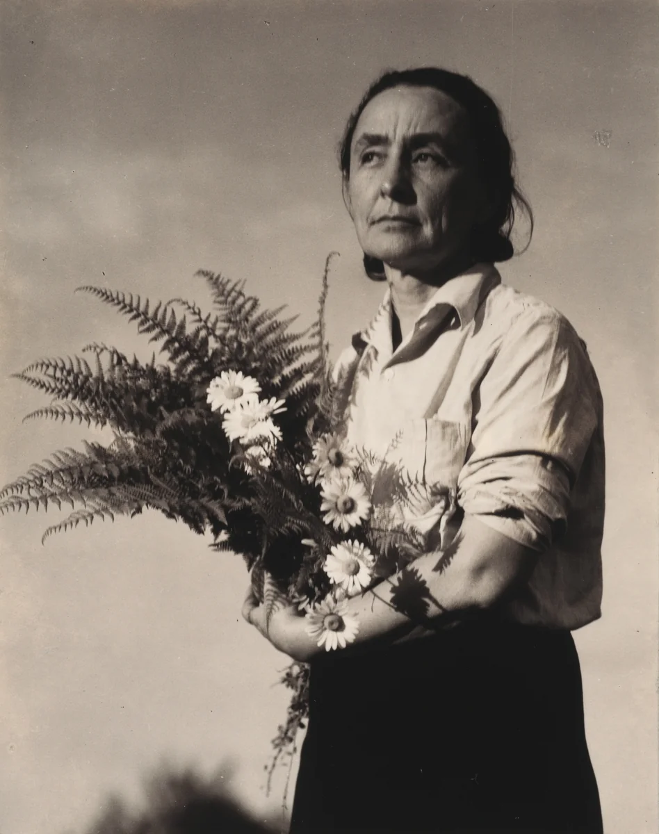 Georgia O'Keeffe by Alfred Stieglitz, photograph, 1936