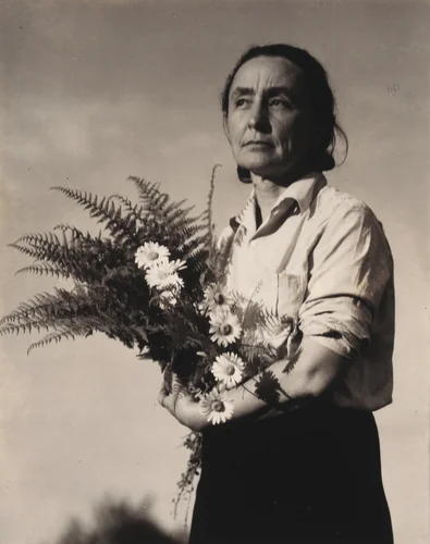 Georgia O'Keeffe by Alfred Stieglitz, photograph, 1936
