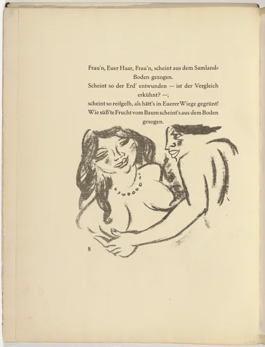 Untitled (in-text plate, page 8) from Die Samländische Ode (The Samland Ode) by Max Pechstein, illustrated book, 1918