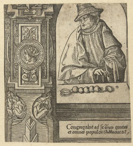 De profeet Habakuk by Jacob Cornelisz van Oostsanen, print, 1521-1525