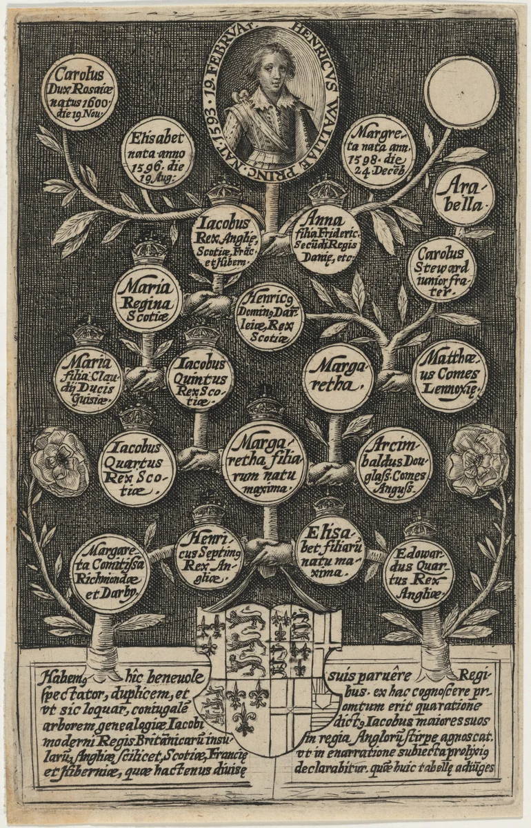 Henry Frederick, Prince of Wales by Crispijn van de Passe I, print, 1604