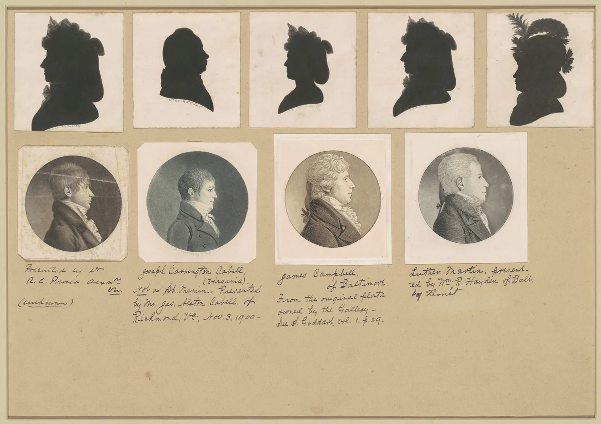 Saint-Mémin Collection, Group 56 by Charles B. J. Févret de Saint-Mémin, volume, 1797-1804