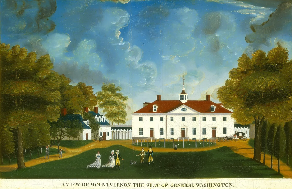 A View of Mount Vernon by American 18th Century, painting, 1792