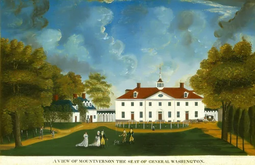 A View of Mount Vernon by American 18th Century, painting, 1792