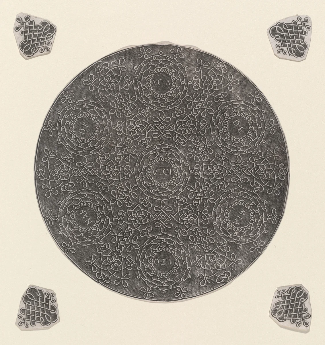 Fourth Knot by Leonardo da Vinci, print, 1490-1500