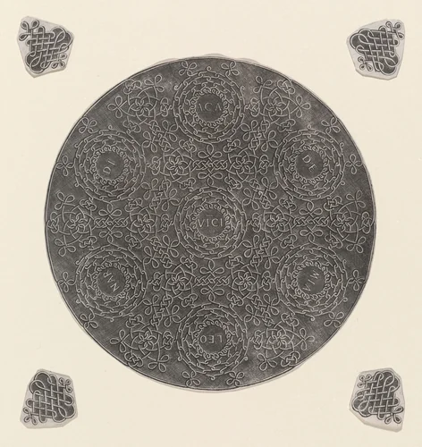 Fourth Knot by Leonardo da Vinci, print, 1490-1500