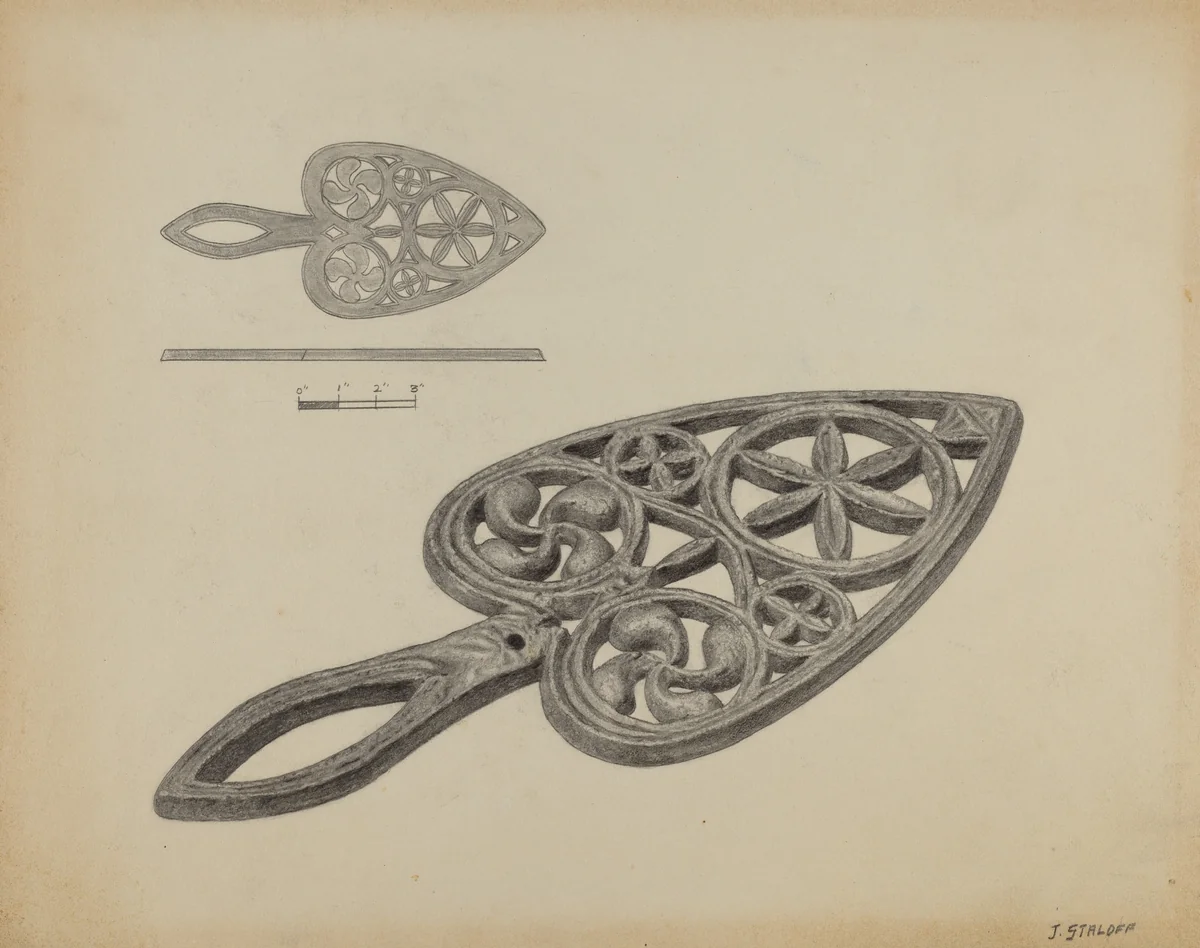 Flat Iron Holder by Jack Staloff, index of american design, 1937