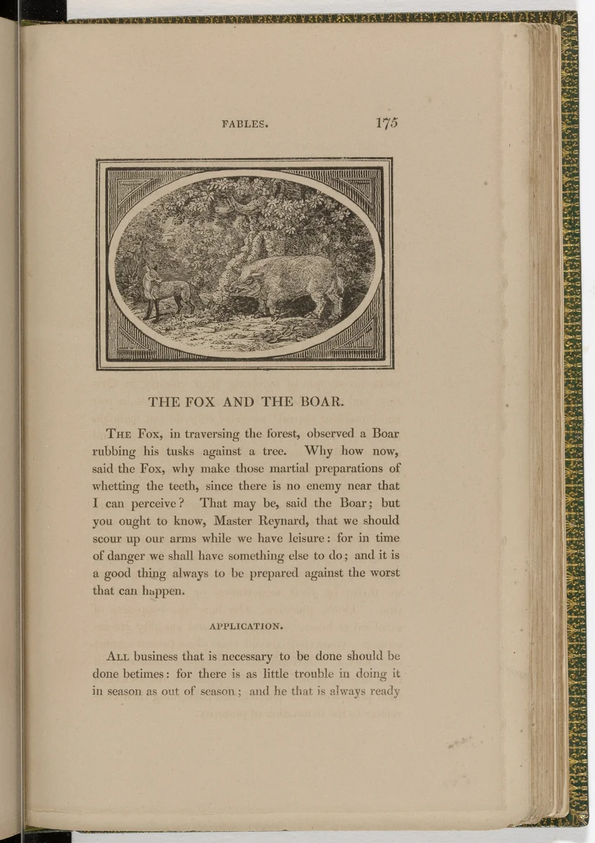 Headpiece (page 175) from The Fables of Aesop by Thomas Bewick, illustrated book, 1818