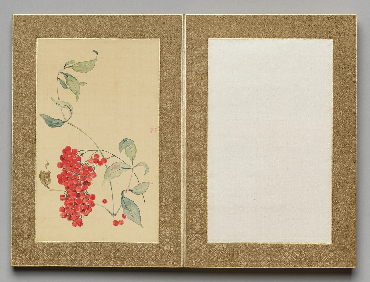 Painting from Flowers and Grasses by Tsubaki Chinzan (椿椿山), painting, 1841