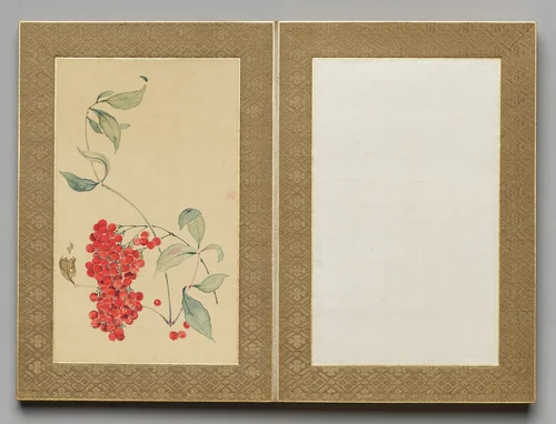 Painting from Flowers and Grasses by Tsubaki Chinzan (椿椿山), painting, 1841