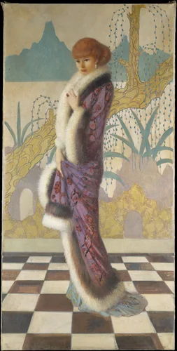 Mrs. Ethel Cushing by Howard Cushing, artwork, 1909-1914