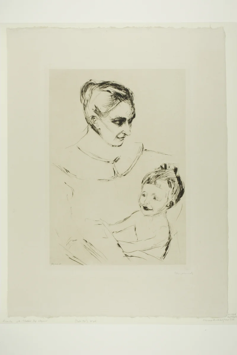 A Mother's Joy by Edvard Munch, print, 1902