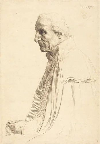 Old Spaniard (Vieil Espagnol) by Alphonse Legros, print, 1837-1911