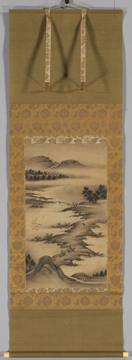 Seasonal Landscapes: Autumn by Kano Hideyori, painting, 1525-1575
