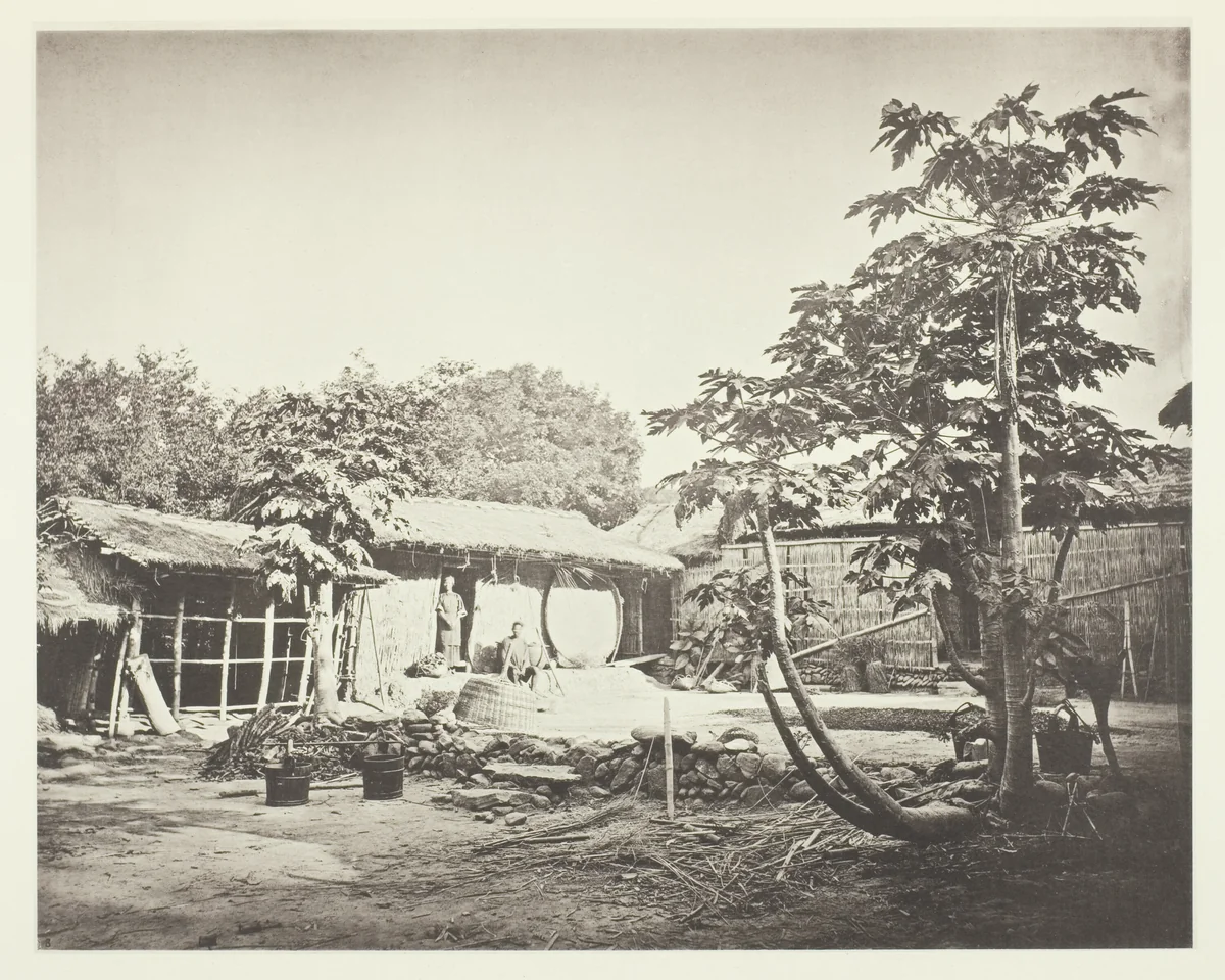 A Pepohoan Dwelling by John Thomson, photograph, 1863-1873