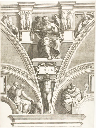 The Prophet Joel by Giorgio Ghisi, print, 1565-1575
