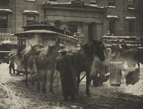 The Terminal by Alfred Stieglitz, photograph, 1893