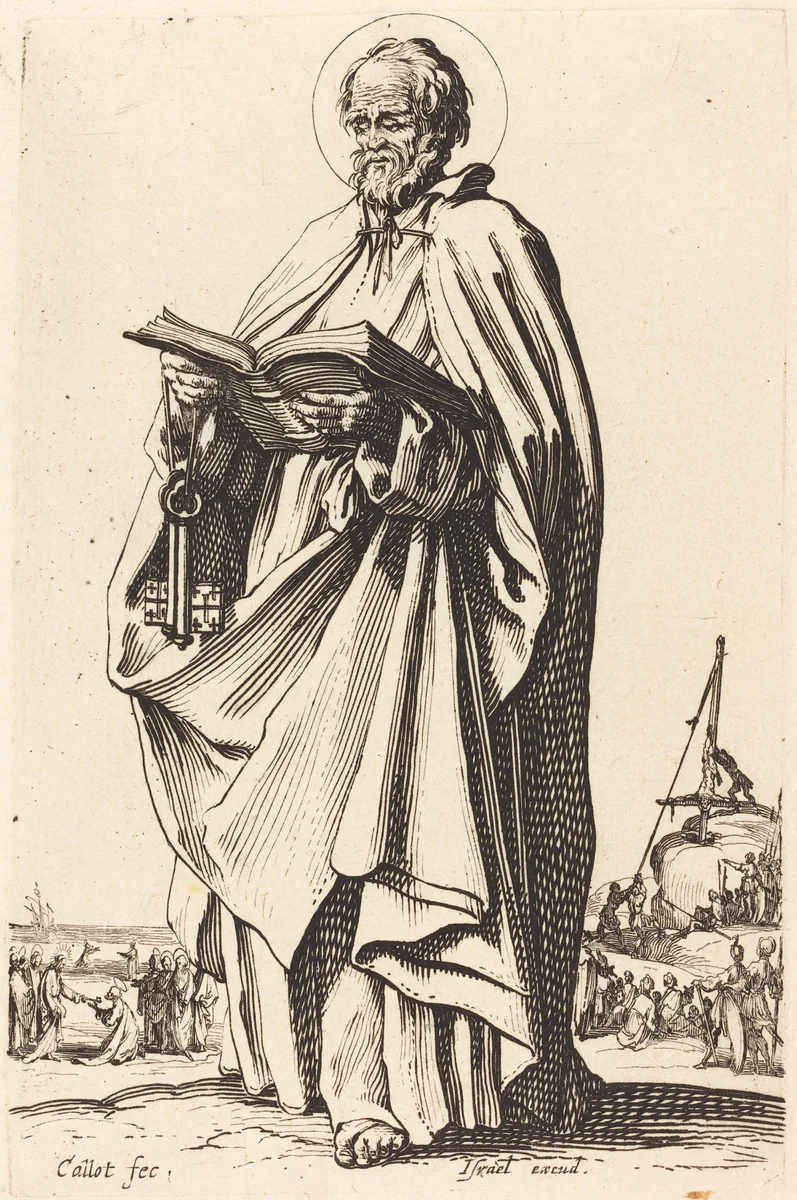 Saint Peter by Jacques Callot, print, 1631