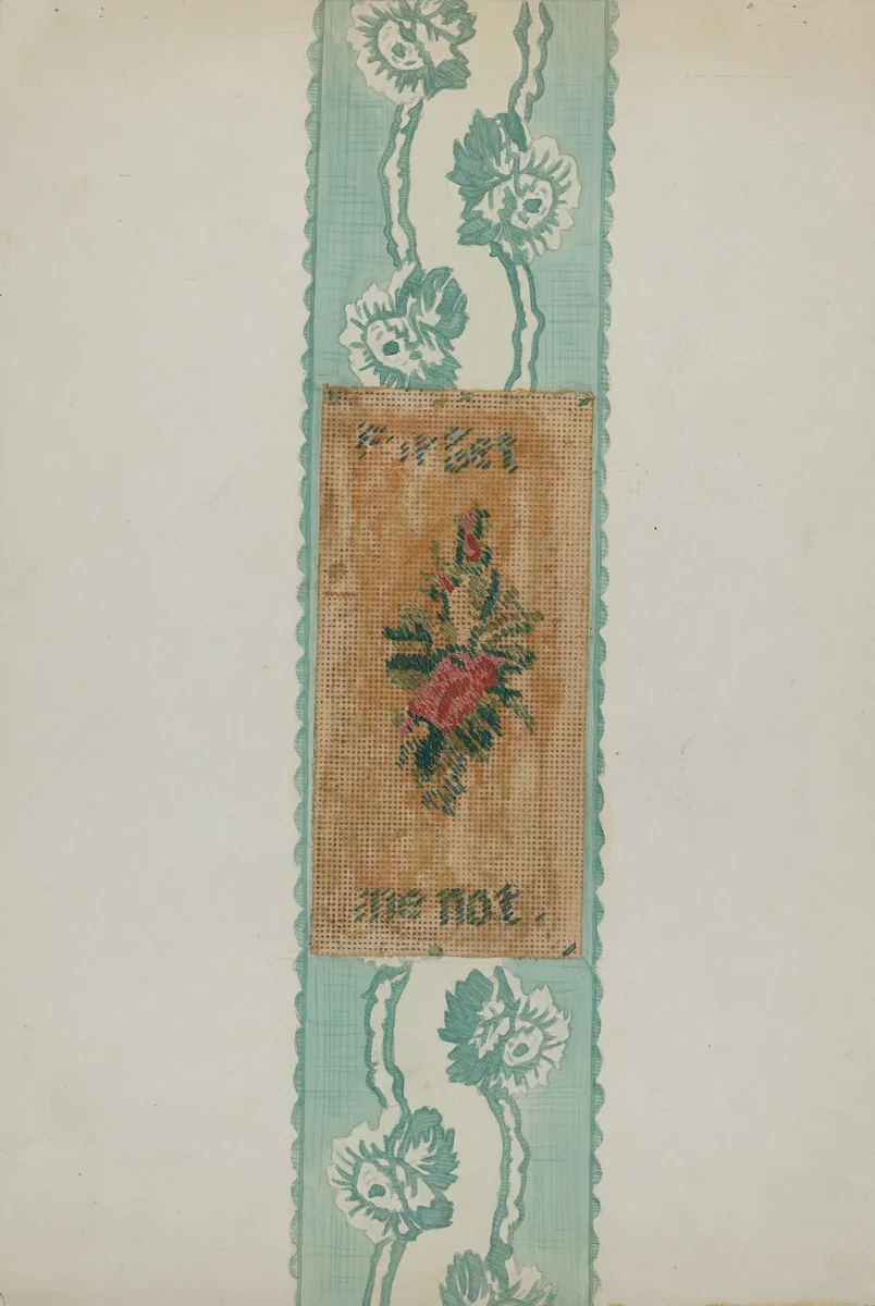 Bookmark by Ellen Duncan, index of american design, 1936