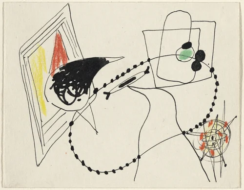 Abstraction by Arshile Gorky, drawing, 1945
