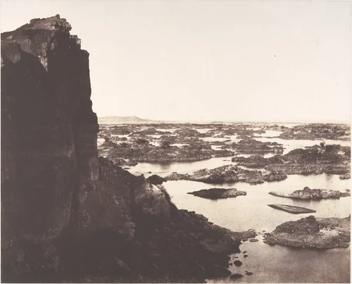 Deuxième Cataracte, Rocher d'Abouçir, Rapides et Ilots Granitiques by Félix Teynard, photograph, 1851