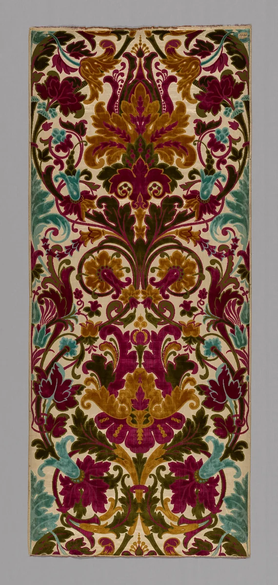 Panel by Mathevon et Bouvard, textile, 1860-1880