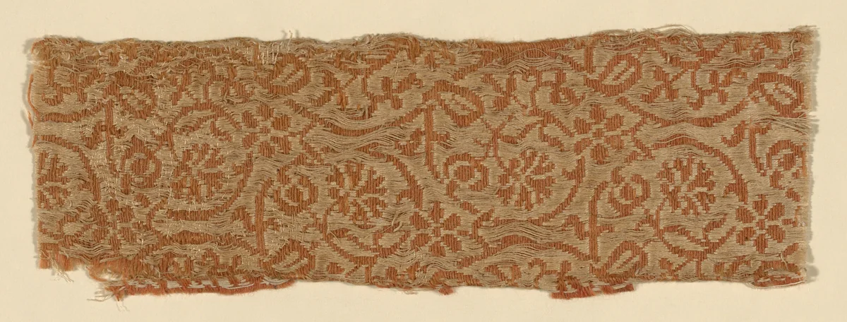 Fragment by Netherlands, textile, 1601-1625