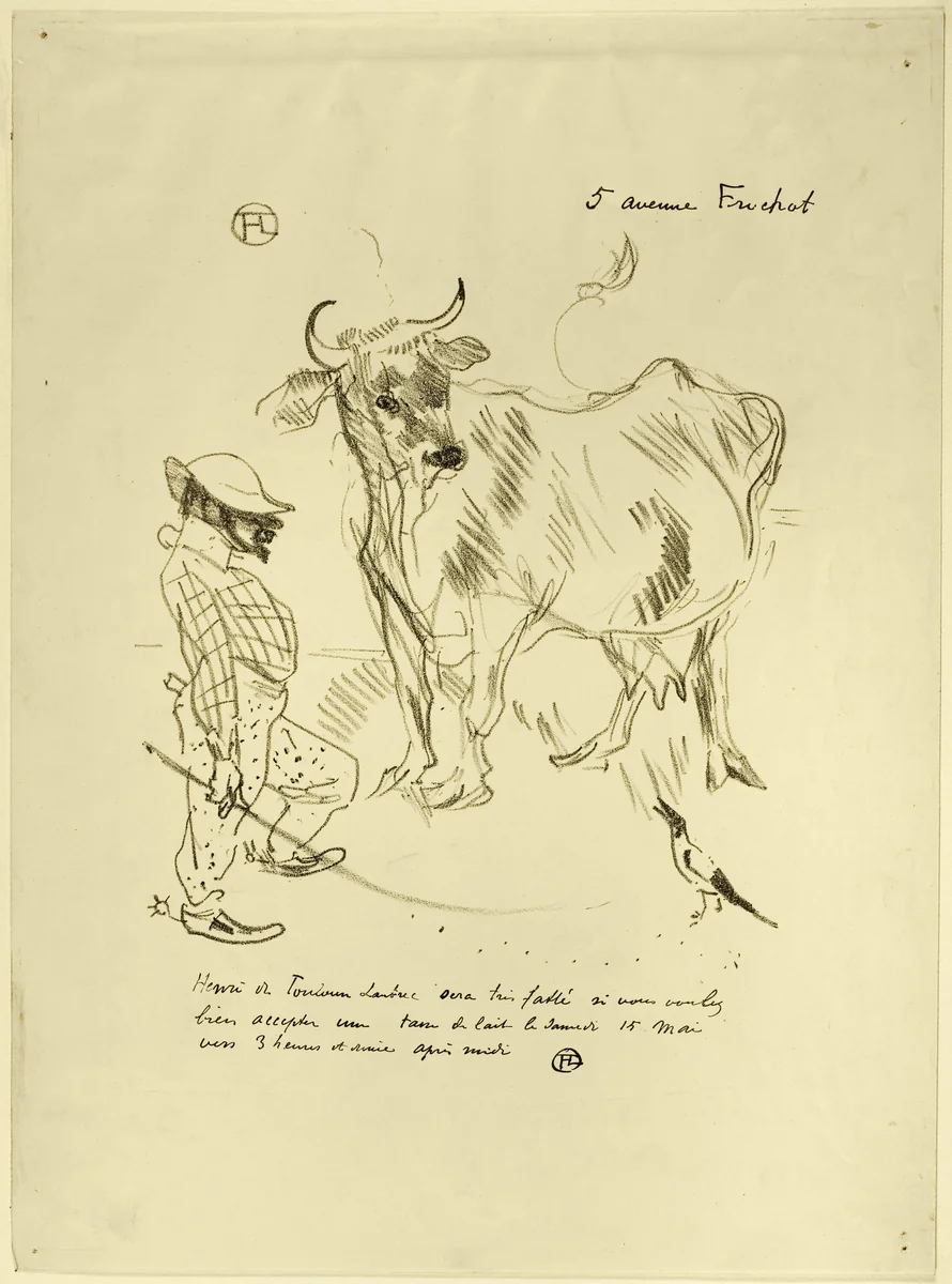 Invitation to a Glass of Milk by Henri de Toulouse-Lautrec, print, 1897