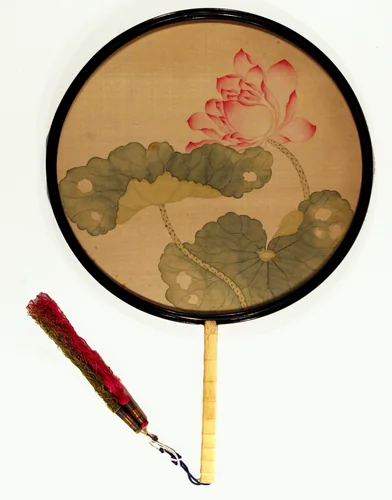 Lotus 荷花牙柄团扇 by Artist Unknown, other, 1801-1900