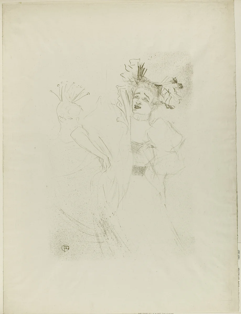 Lender in Chilpéric, Full Face by Henri de Toulouse-Lautrec, print, 1895