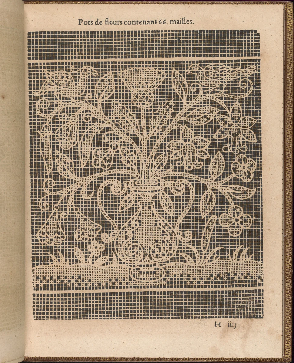 La Pratique de l'Aiguille, page 31 (recto) by Matthias Mignerak, book, 1605