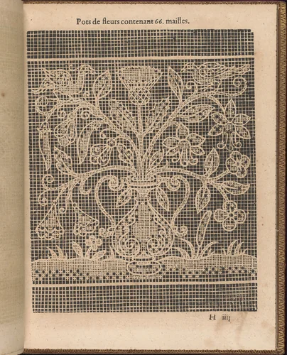 La Pratique de l'Aiguille, page 31 (recto) by Matthias Mignerak, book, 1605