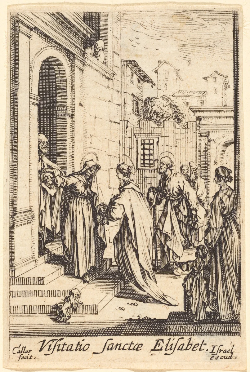 The Visitation by Jacques Callot, print, 1628-1638