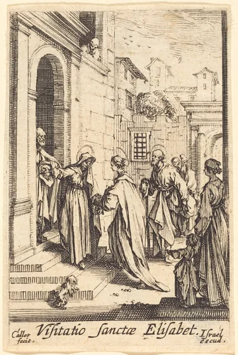 The Visitation by Jacques Callot, print, 1628-1638