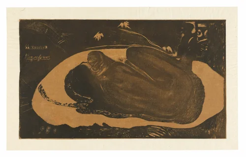 Manau tupapau (She Thinks of the Ghost or The Ghost Thinks of Her), from the Noa Noa Suite by Paul Gauguin, print, 1893-1894