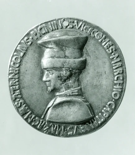 Medal: Niccolo Piccinino by Pisanello, metalwork, 1440-1900