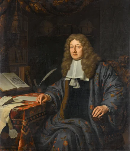 Portrait of Johannes Hudde by Michiel van Musscher, painting, 1686