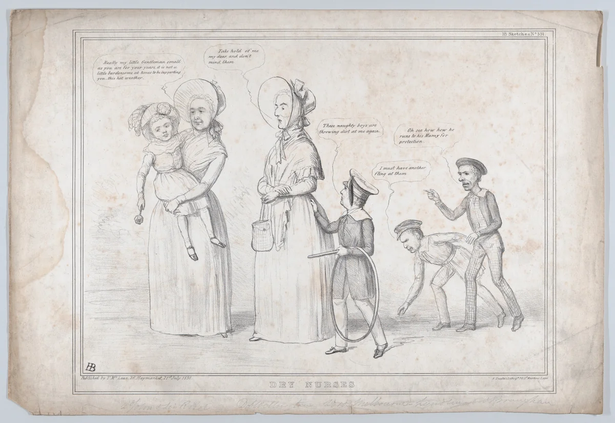 Dry Nurses by John Doyle, print, 1838