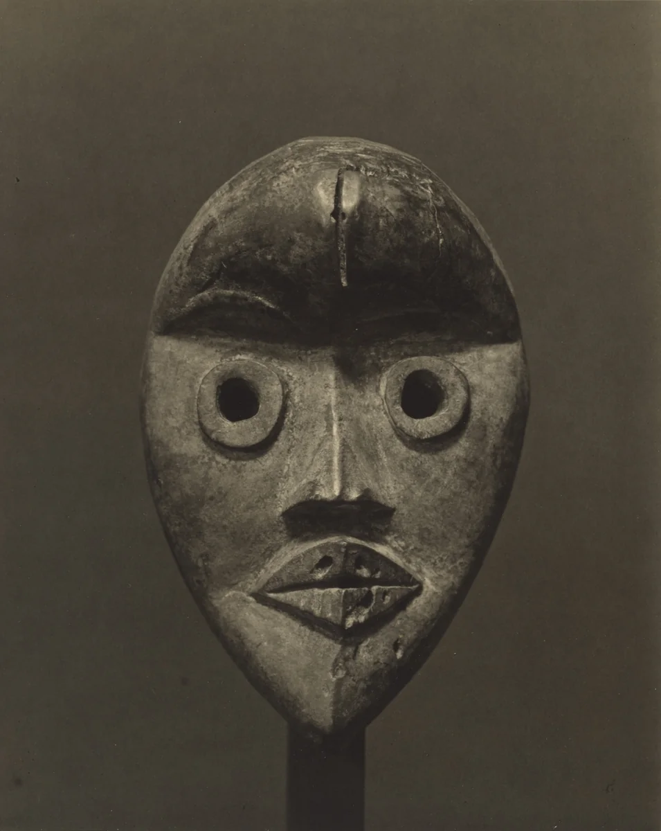 Face Mask (Gunye Ge), Dan style, Côte d’Ivoire by Charles Sheeler, photograph, 1923