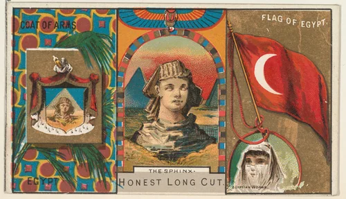 The Sphinx, Egypt, from the Rulers, Flags, and Coats of Arms series (N126-1) issued by W. Duke, Sons & Co. by W. Duke, Sons & Co., print, 1888