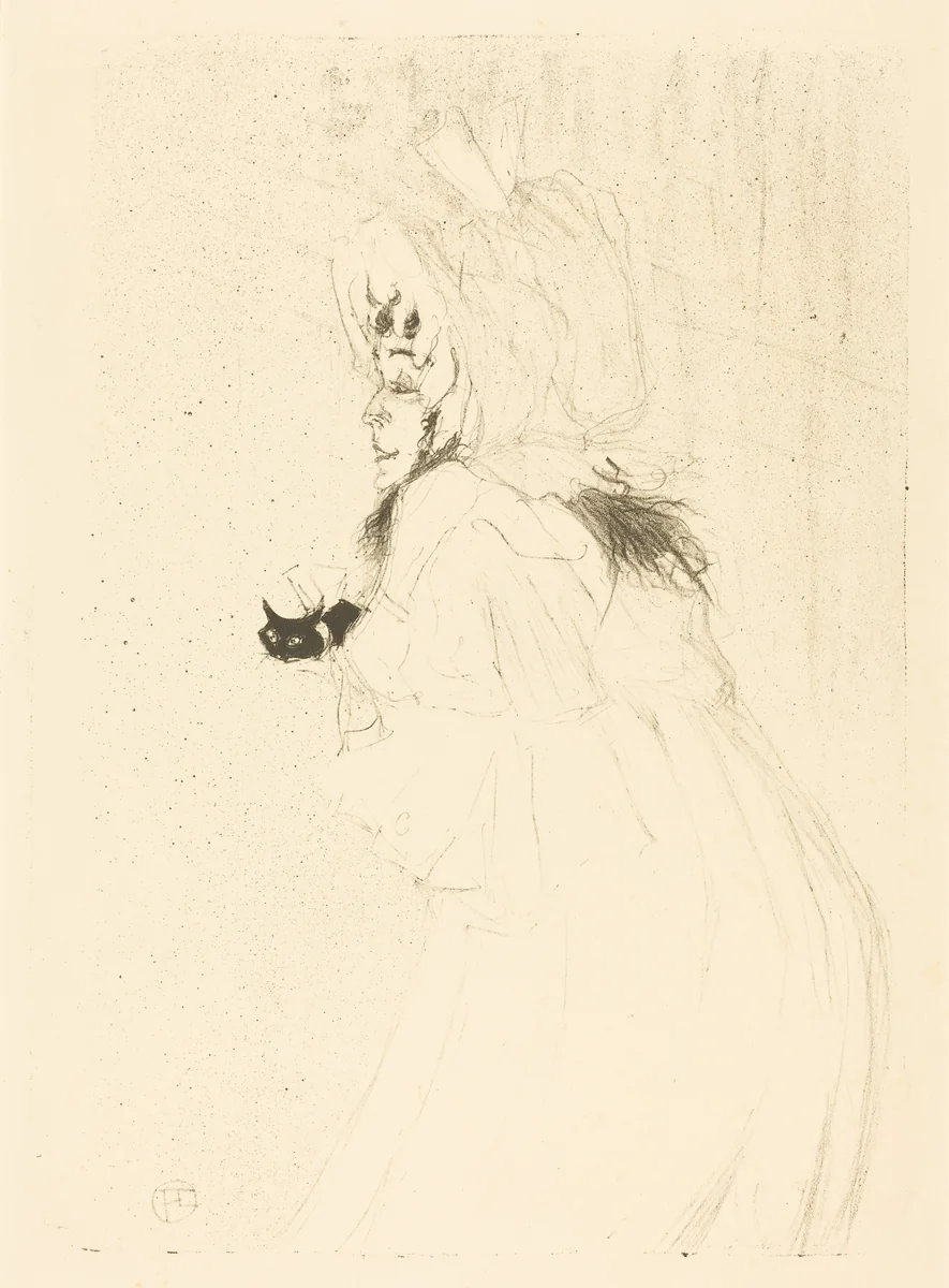 May Belfort Bowing (Miss May Belfort saluant) by Henri de Toulouse-Lautrec, print, 1895