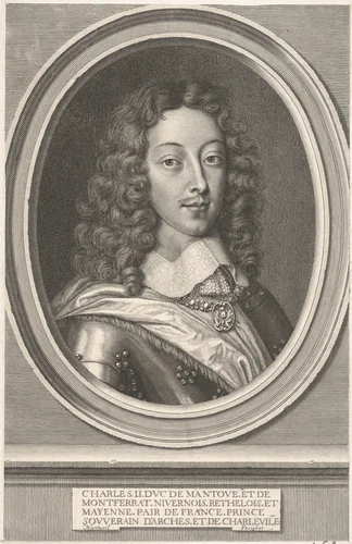 Charles II de Gonzague-Clèves, duc de Mantoue by Robert Nanteuil, print, 1647-1657