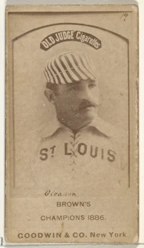 William G. "Bill" Gleason, St. Louis Browns, from the Old Judge series (N172) for Old Judge Cigarettes by Goodwin & Company, photograph, 1886