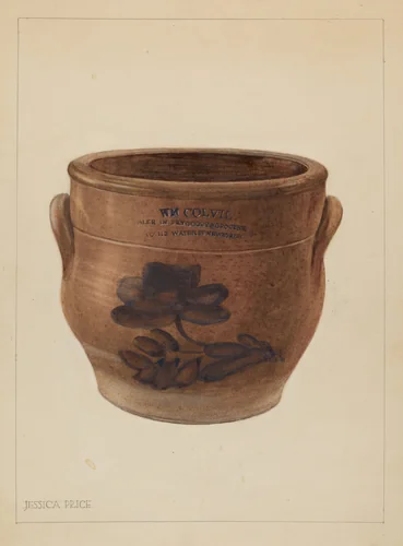 Crock by Jessica Price, index of american design, 1937